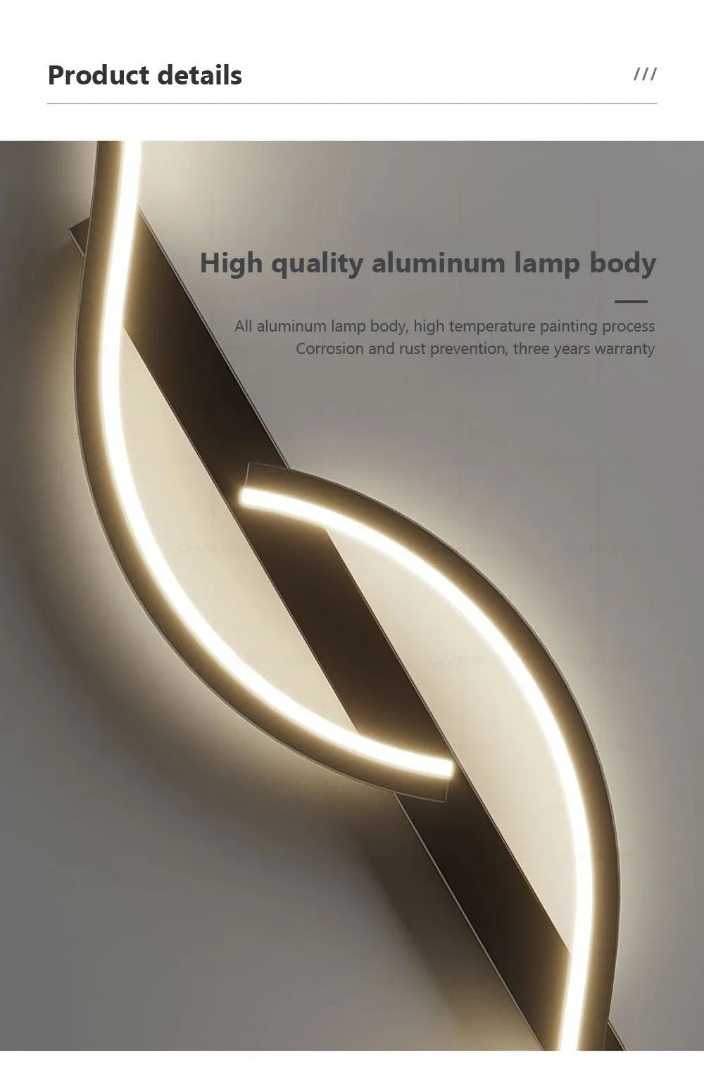 Modern LED Wall Lamp Minimalist Led Light Bedroom Bedside Long Strip Wall Sconces Living Room Sofa Home Indoor Lighting Fixture