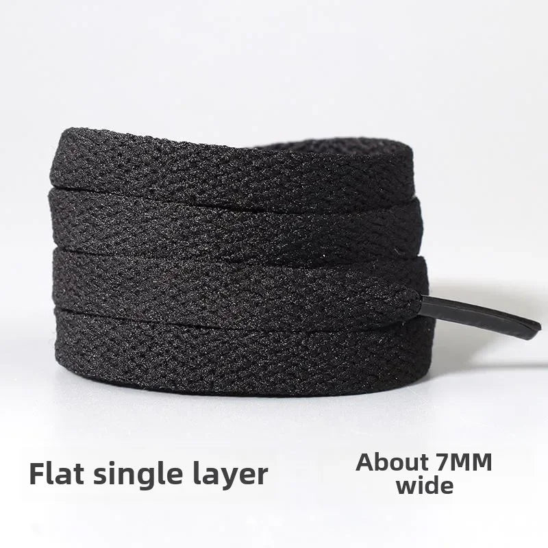 Black Shoelace Men's and Women's Flat round Leather Shoes  Boots Sports Basketball Board Shoes Shoelace Extra Long 60-180cm