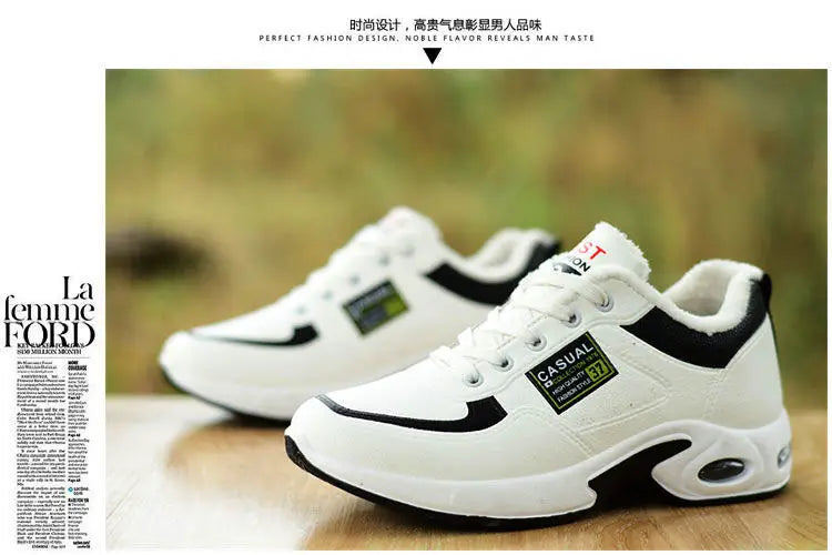 2025 new spring trend sports men's shoes Lace-up thick sole casual breathable fashion shoes Large size Wear skid resistance