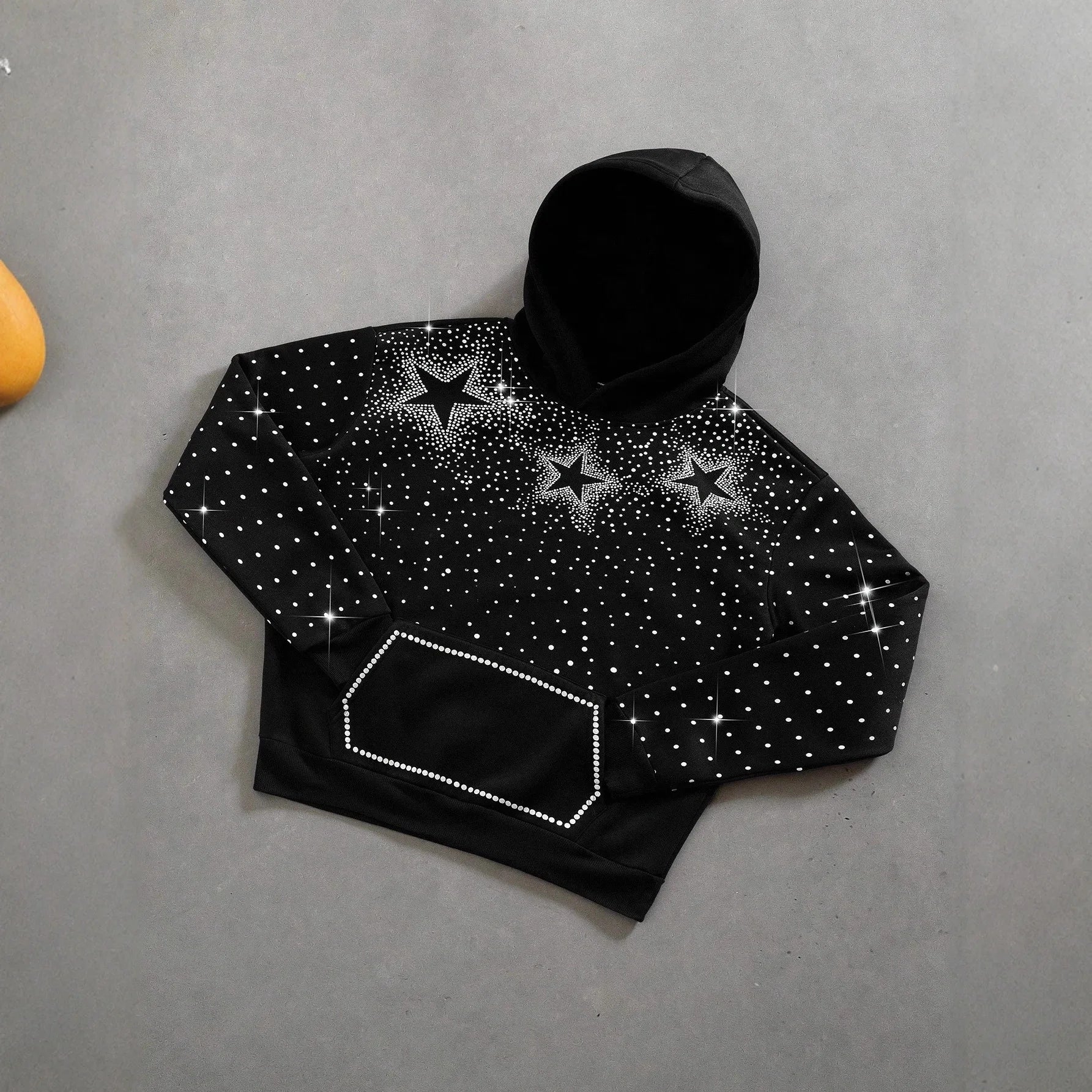 Unisex 2026 Winter Oversized Hoodie Star Embroidery Print Warm Cozy Casual Pullover For Men And Women Fashion