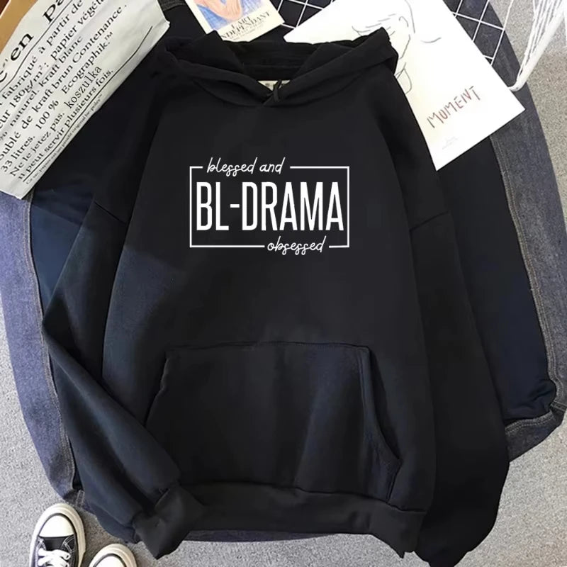 Funny Bl Drama Lovers Club Hoodie Unisex Warm Hooded Pullover Autumn Winter Women Men Sweatshirt Harajuku Streetwear Tops