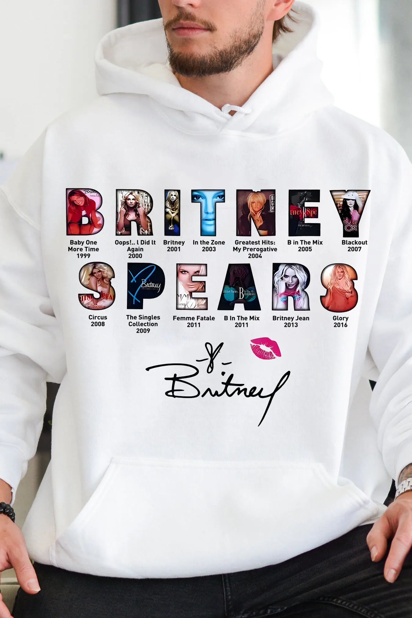 Britney Spears Unisex Hoodie Men Women Oversized Street Y2k Thick Warm Soft Sweatshirt Hip Hop High Quality Male Female Pullover