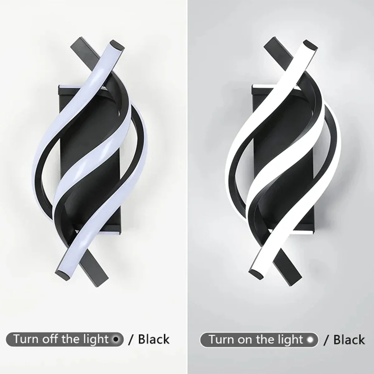 Modern Led Wall Light Linear Strip Lamp Decorative Lighting Minimalist Style Bedroom Bedside Black And White Mounted Sconce Soft