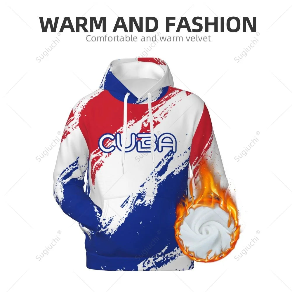 Unisex Cuba Flag Color Hoodie 3D Men Women Harajuku Sweatshirt Pullover Hoodies Polyester Casual