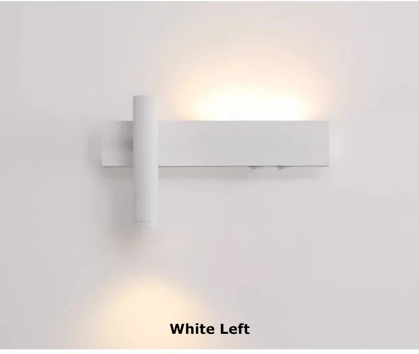 Bedroom Bedside LED Reading Wall Lamp Atmosphere Lamp Modern and Minimalist Hotel Study Living room Background Wall Sconce