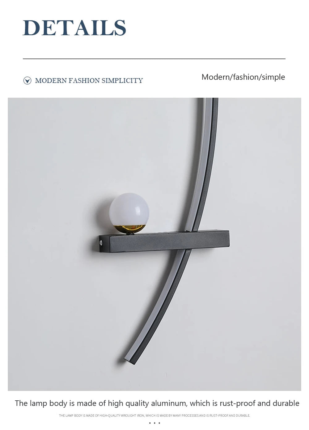 Minimalist LED Wall Lamp Modern Stripes Wall Sconce For Bedroom Bedside Living Room Study Stairs Home Decor Indoor Fixture