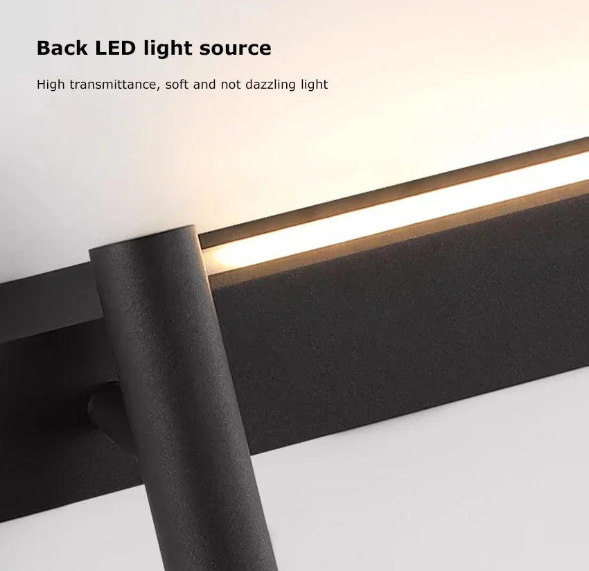 Bedroom Bedside LED Reading Wall Lamp Atmosphere Lamp Modern and Minimalist Hotel Study Living room Background Wall Sconce
