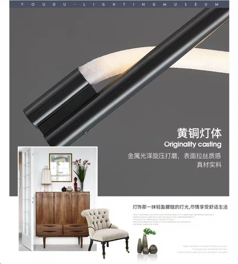 Bedroom Bedside LED Wall Lamp Italian Minimalist Designer Creative Art Living Room TV Background Corridor Staircase Decoration