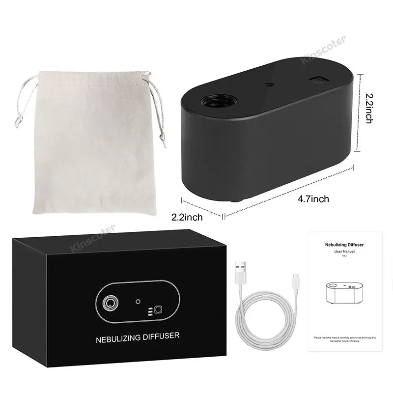 Electric Aromatherapy Diffuser Machines Waterless Aroma Diffusers Work with Essential Oils Bottles Emit Fragrances Perfect