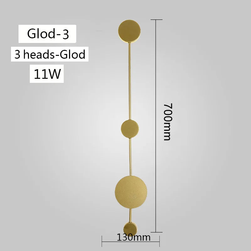 Modern LED Wall Lamp Simple Living Room Background Wall Light Bedroom Bedside Wall Sconce Creative Hotel  Hall Corridor Lighting