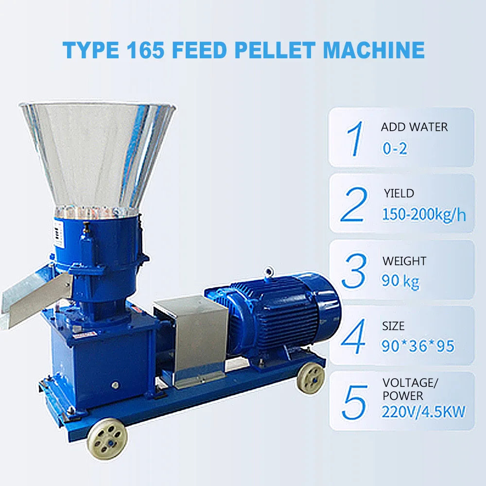 Electric Rotary Animal Feed Granulator Pellet Mill Feed Food Pellet Making Machine for Grain Straw Fish Chicken Pig Poultry