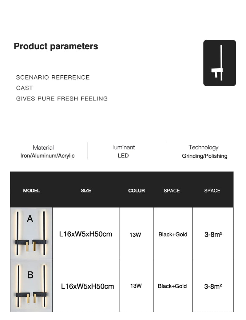 Modern LED Wall Sconce For Bedroom Bedside Living Sofa Background Wall Lights Lighting Fixture Home Decoratioan Wall Lamps