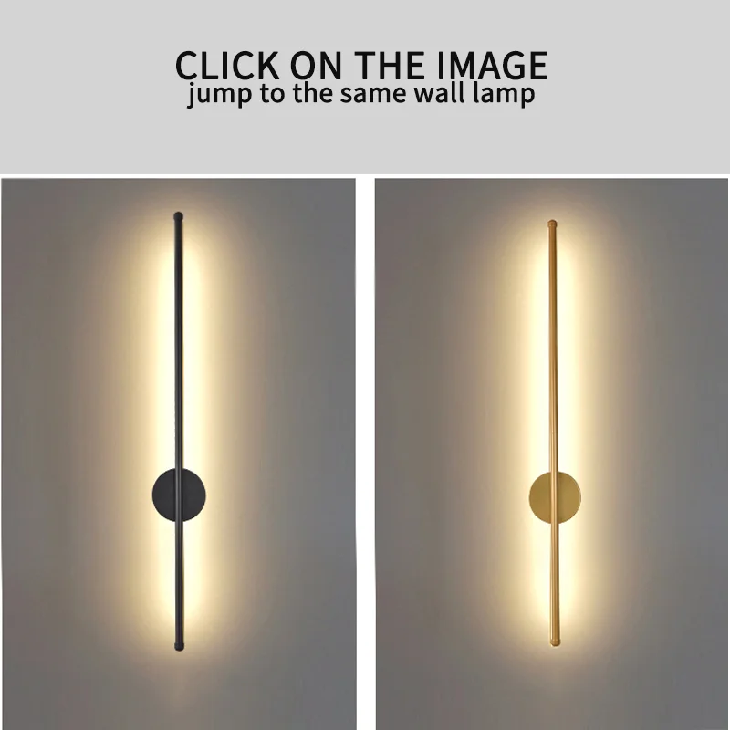 Modern LED Wall Lamp Minimalist Led 40/55cm Light Bedroom Bedside Long Strip Wall Sconces Living Room Home Indoor Lighting