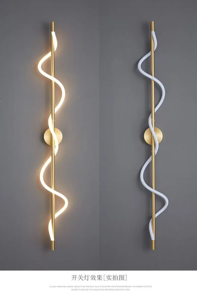 Bedroom Bedside LED Wall Lamp Italian Minimalist Designer Creative Art Living Room TV Background Corridor Staircase Decoration