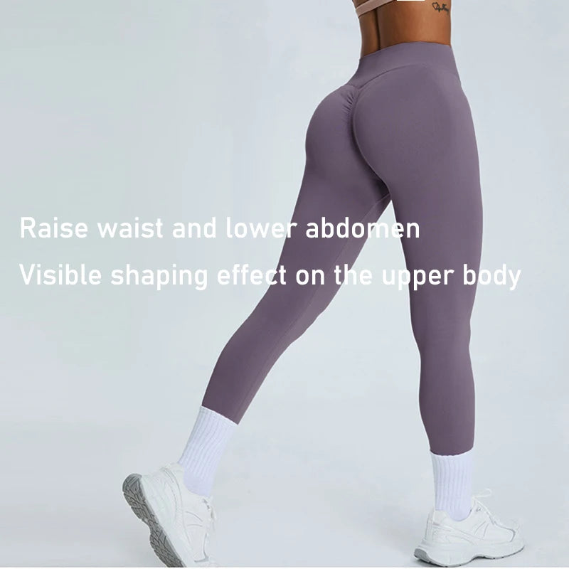 Women's High Waist Yoga Leggings Seamless High Stretchy Butt Lifting Breathable Sports Pants for Women Gym Leggings