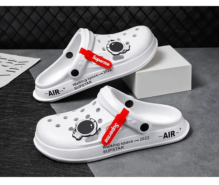 Men Women Sandals Breathable Home Slippers Outdoor Fashion Garden Clogs Couple Water Shoes Sandals For Men Black White