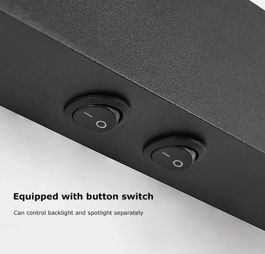 Bedroom Bedside LED Reading Wall Lamp Atmosphere Lamp Modern and Minimalist Hotel Study Living room Background Wall Sconce