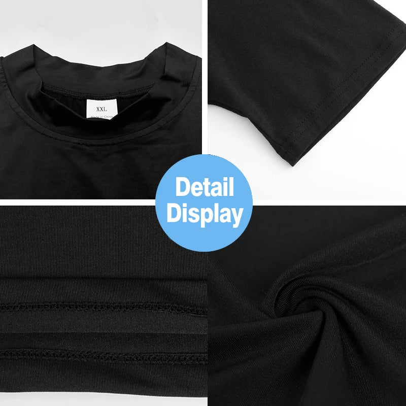 Compression Shirt Summer Men Gym Tank Tops Muscle Fitness Clothing Turtleneck Sport Sleeveless T Shirt Bodybuilding Running Vest