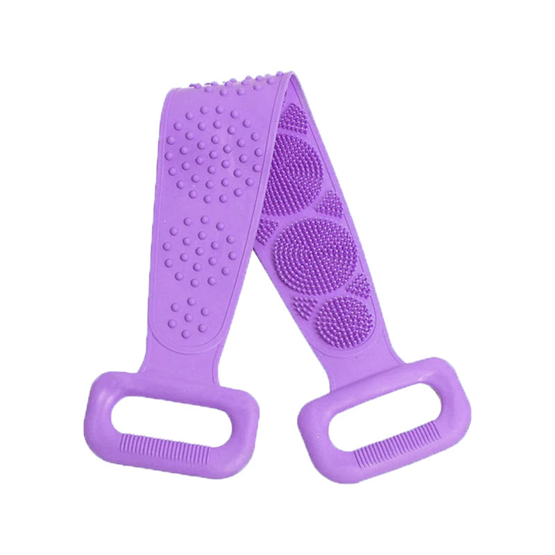 Silicone Body Scrubber Back Massage Exfoliating Sponge Bathroom Bath Brush Scrub Shower Brush Body Wash Scrub Removal Bath Spong