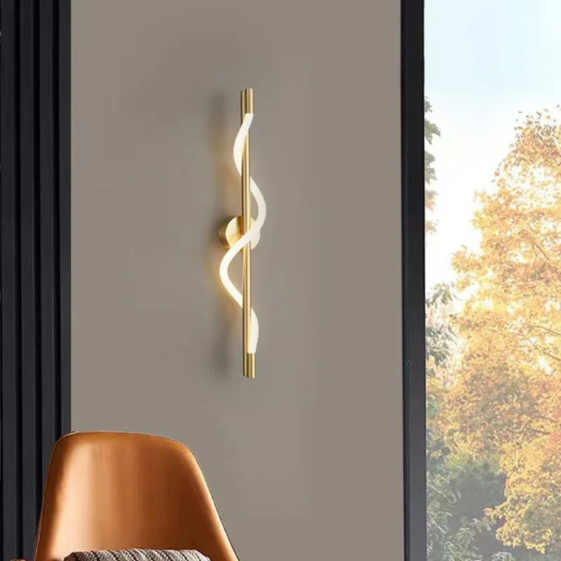 Bedroom Bedside LED Wall Lamp Italian Minimalist Designer Creative Art Living Room TV Background Corridor Staircase Decoration