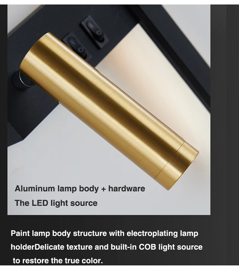 Modern LED Wall Sconce For Bedroom Bedside Living Sofa Background Wall Lights Lighting Fixture Home Decoratioan Wall Lamps