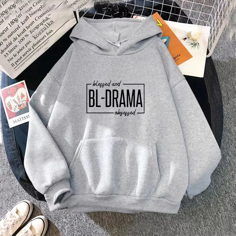 Funny Bl Drama Lovers Club Hoodie Unisex Warm Hooded Pullover Autumn Winter Women Men Sweatshirt Harajuku Streetwear Tops