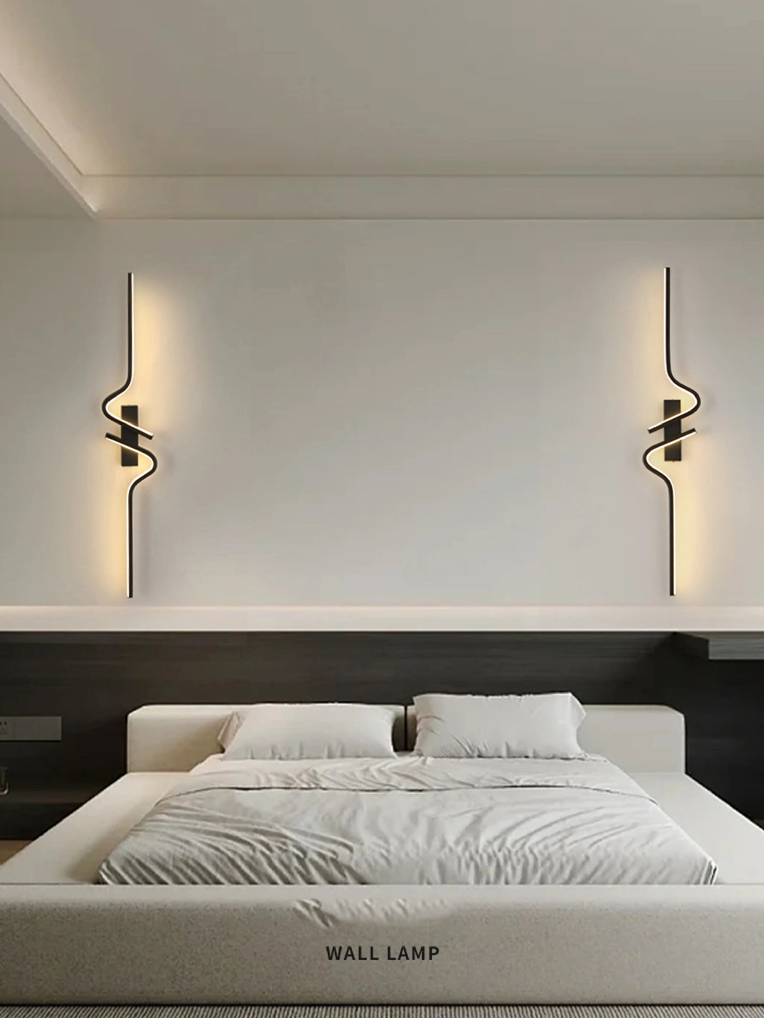 Modern Minimalist Strip Led Wall Light Bedroom Lights For Bedside Wall Sconce Led Light Living Room TV Sofa Background Wall Lamp