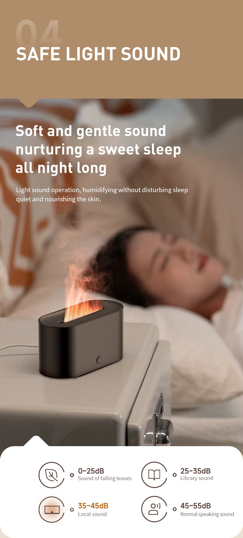 160ml Flame Diffuser Humidifier 7 Colors Light Changing Essential Oil Diffusers Aromatherapy Diffusers for Home Office Bedroom