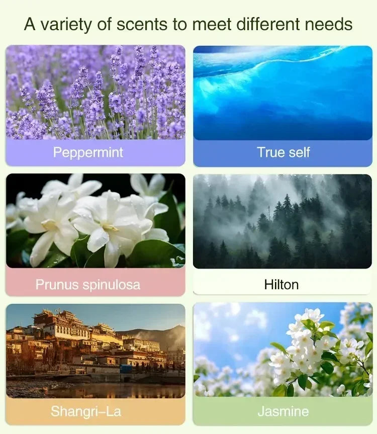 Diffuser Aromatherapy Machine with Display,Wireless Wall Hanging Portable Automatic Fragrance Spray Bathroom DeodorizationPurify