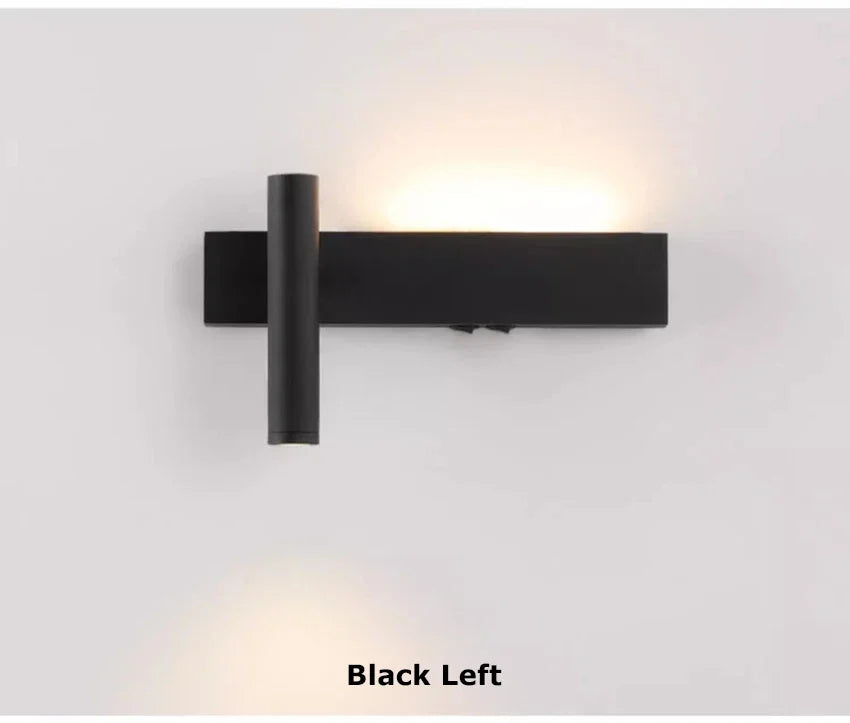 Bedroom Bedside LED Reading Wall Lamp Atmosphere Lamp Modern and Minimalist Hotel Study Living room Background Wall Sconce