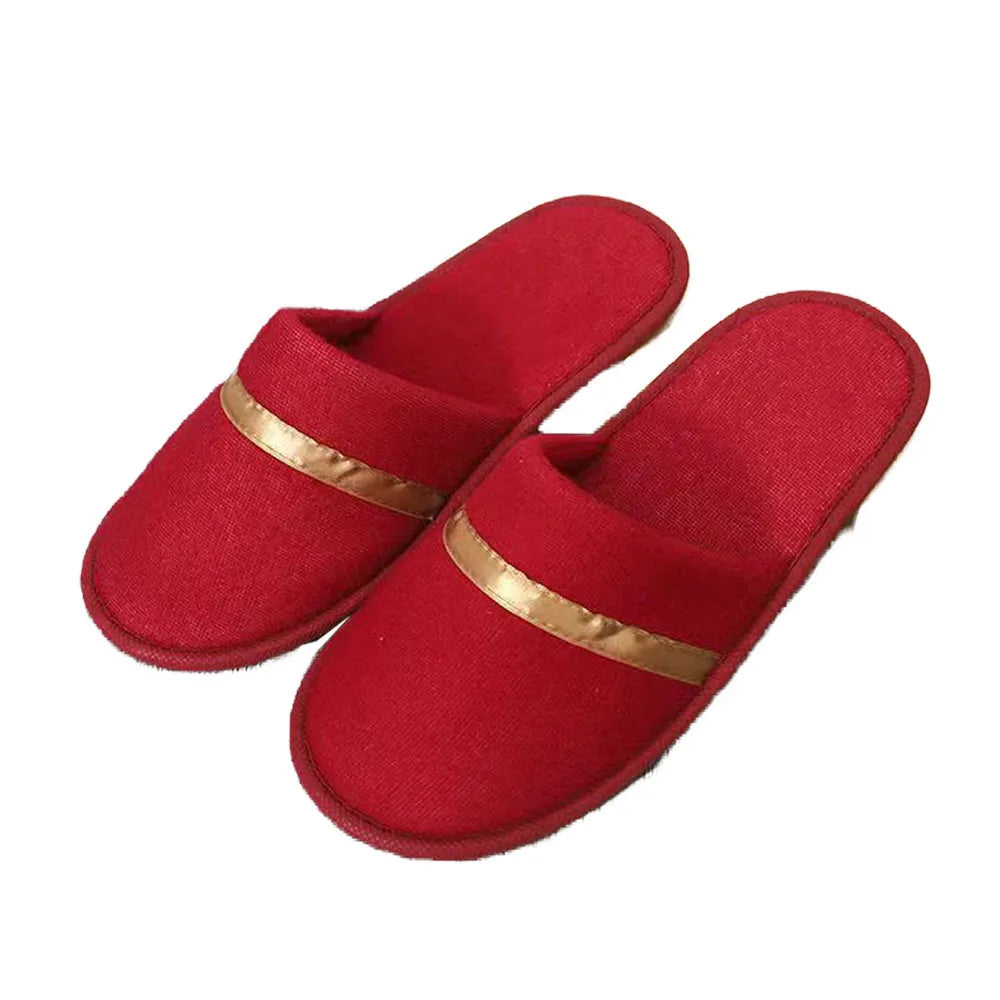 Disposable Coral Fleece Slippers Men Business Travel Passenger Shoes Home Guest Slipper Hotel Beauty Washable Shoes Slippers