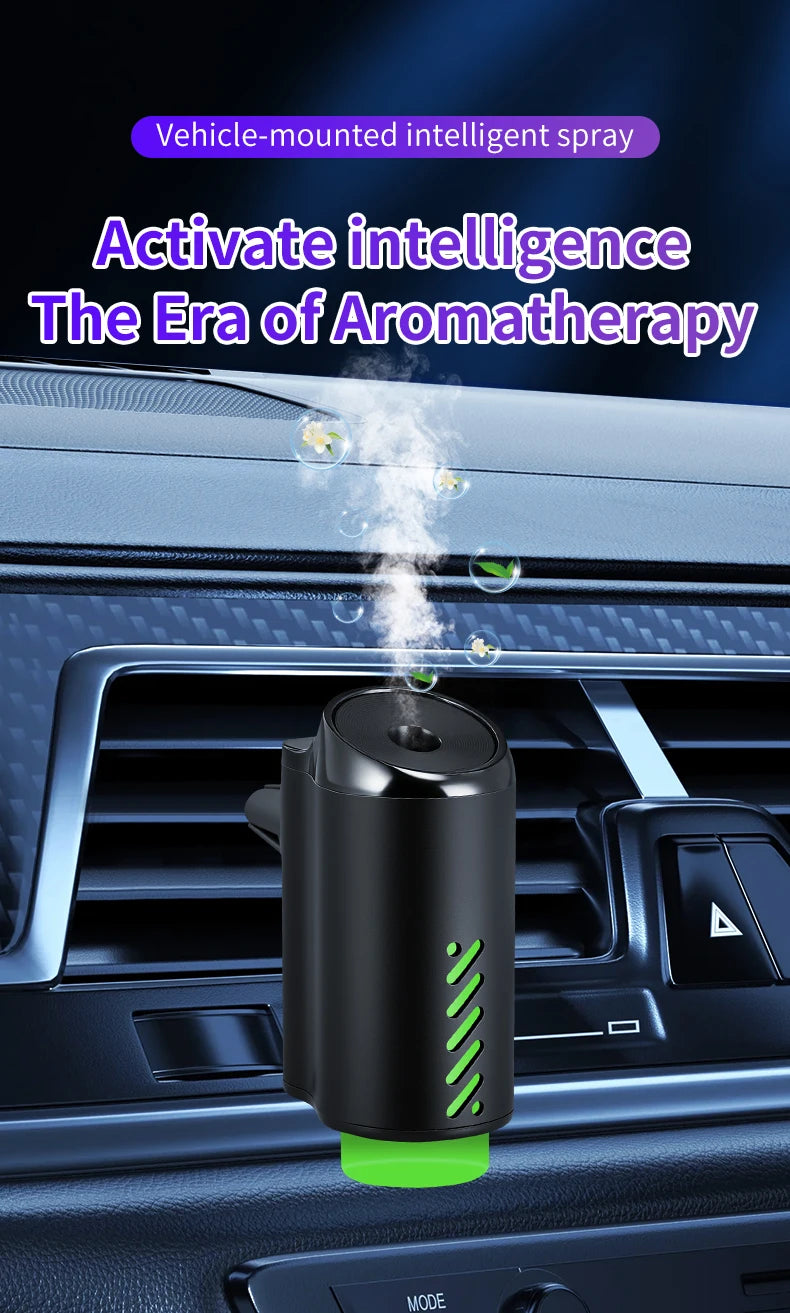Smart Car Air Aromatherapy Diffuser Fragrance Car Air Fresheners With Three Adjustable Humidifier Essential Oil Diffuser