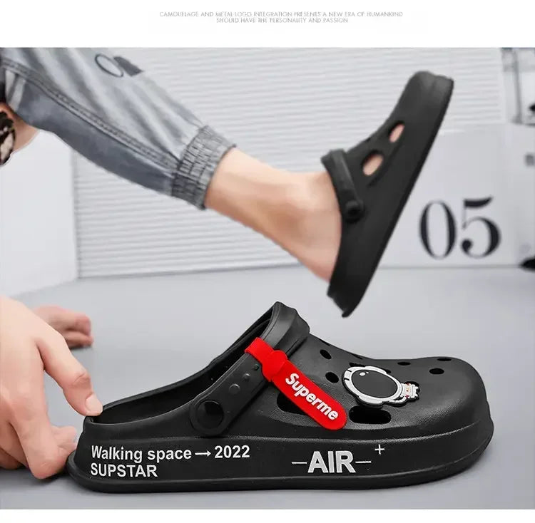 Men Women Sandals Breathable Home Slippers Outdoor Fashion Garden Clogs Couple Water Shoes Sandals For Men Black White