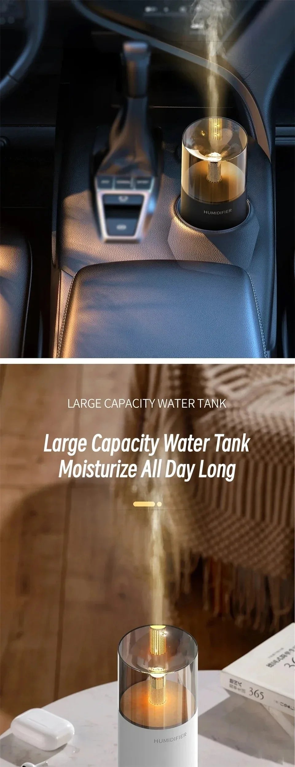 Mini Atmosphere Aromatherapy Diffuser USB powered ultrasonic spray for household cars Electric essential oil diffuser