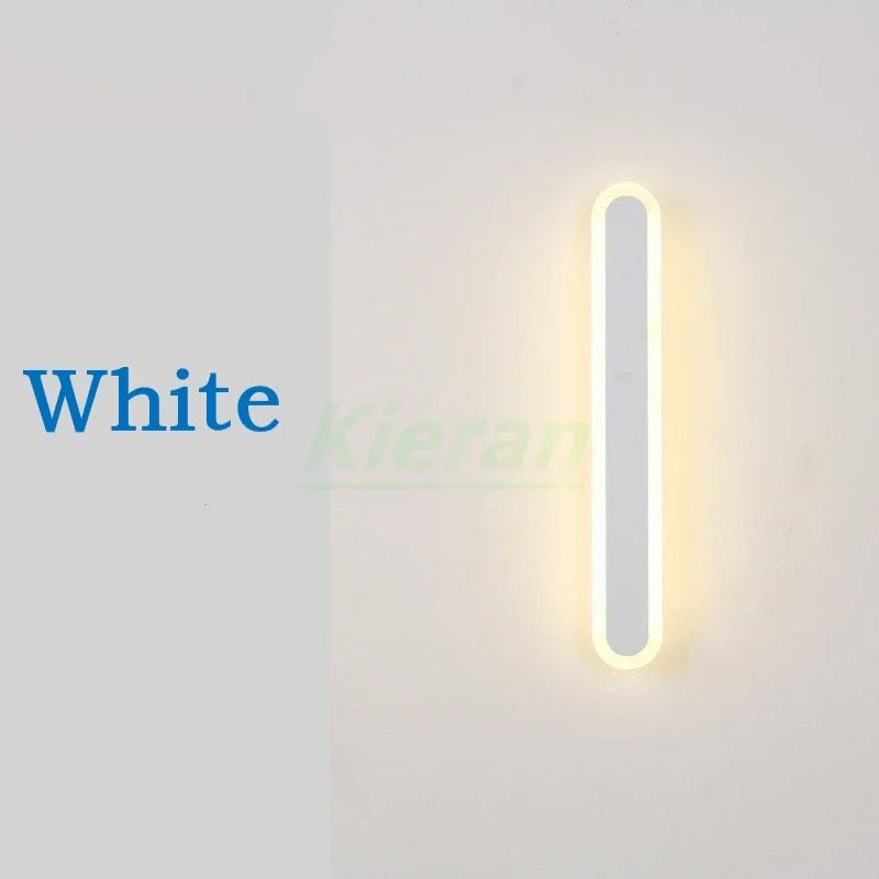 Modern Minimalist Long Strip LED Wall Lamps Bedroom Bedside Wall Lights Stairway  Living Room Background Room Decor Wall Lights