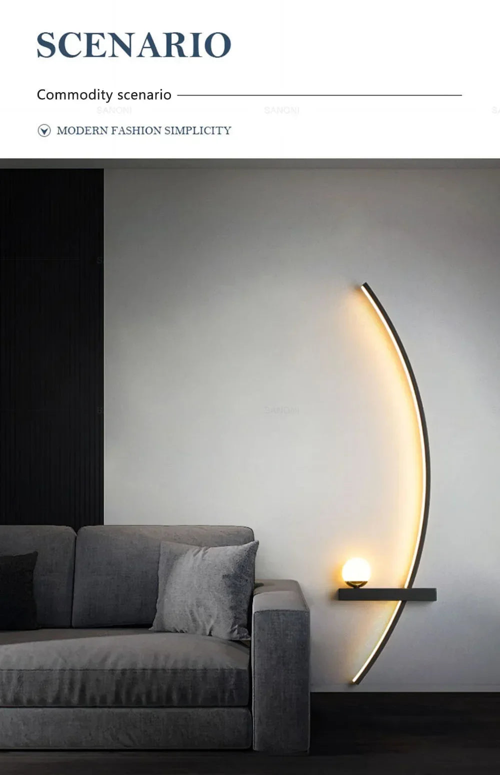 Modern LED Wall Lamps Minimalist Stripes Wall Sconce Decorative for Bedroom Bedside Home Living Room Background Lighting Luster