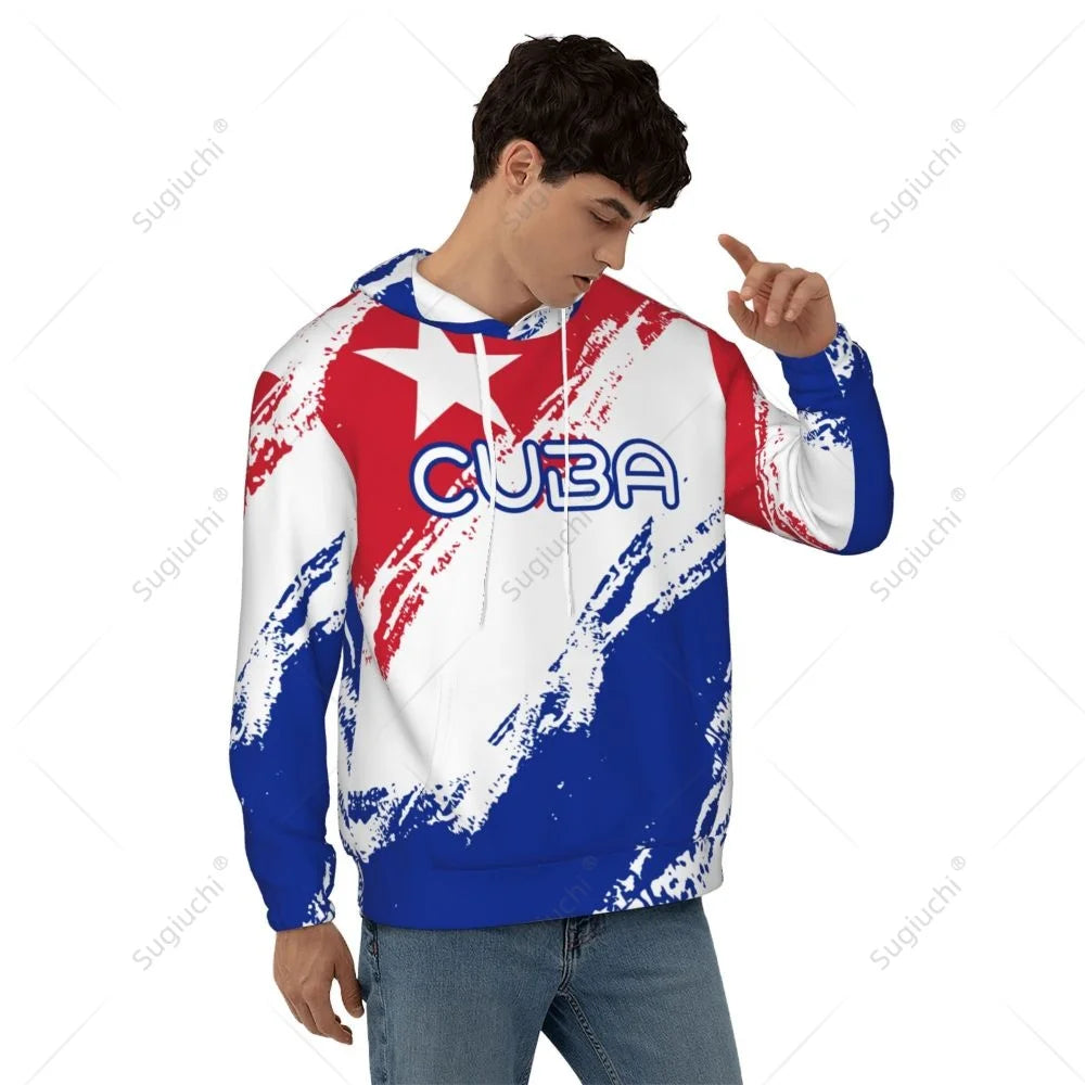 Unisex Cuba Flag Color Hoodie 3D Men Women Harajuku Sweatshirt Pullover Hoodies Polyester Casual