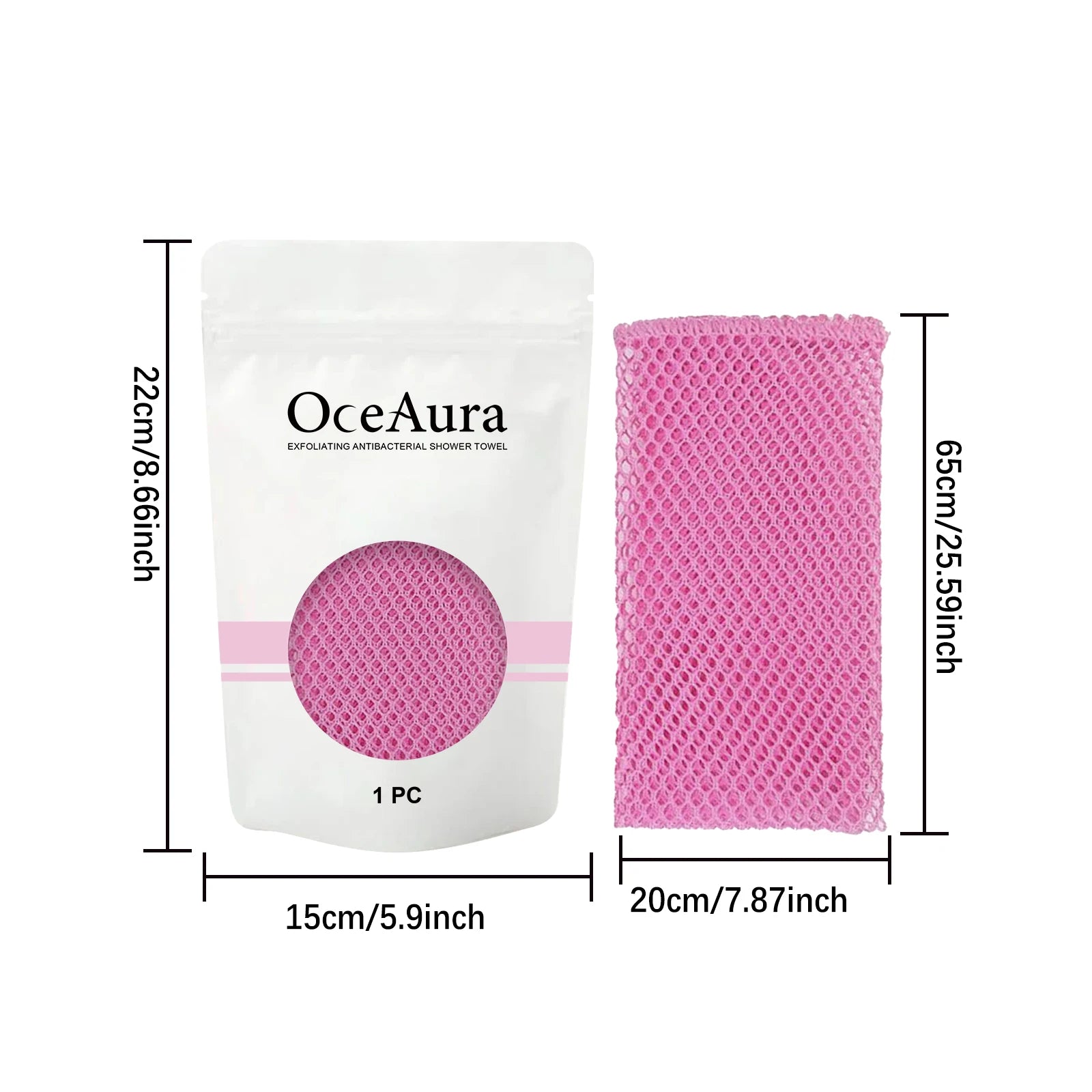 Back Scrub Washcloth For Body Exfoliating Shower Towel Cleansing Skin Polishing Cloth Oil Control Dirt Removal Bath Accessories