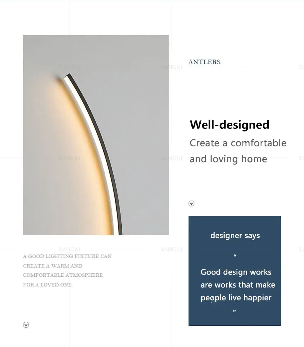 Modern LED Wall Lamps Minimalist Stripes Wall Sconce Decorative for Bedroom Bedside Home Living Room Background Lighting Luster