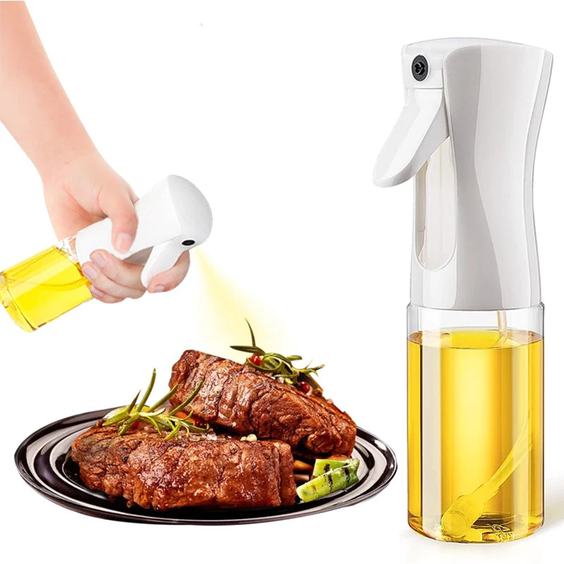 200ml Kitchen Oil Spray Bottle Plastics Olive Acid Sprayer for BBQ Baking Oil Dispenser Nebulizer Accessories BBQ Kitchenware