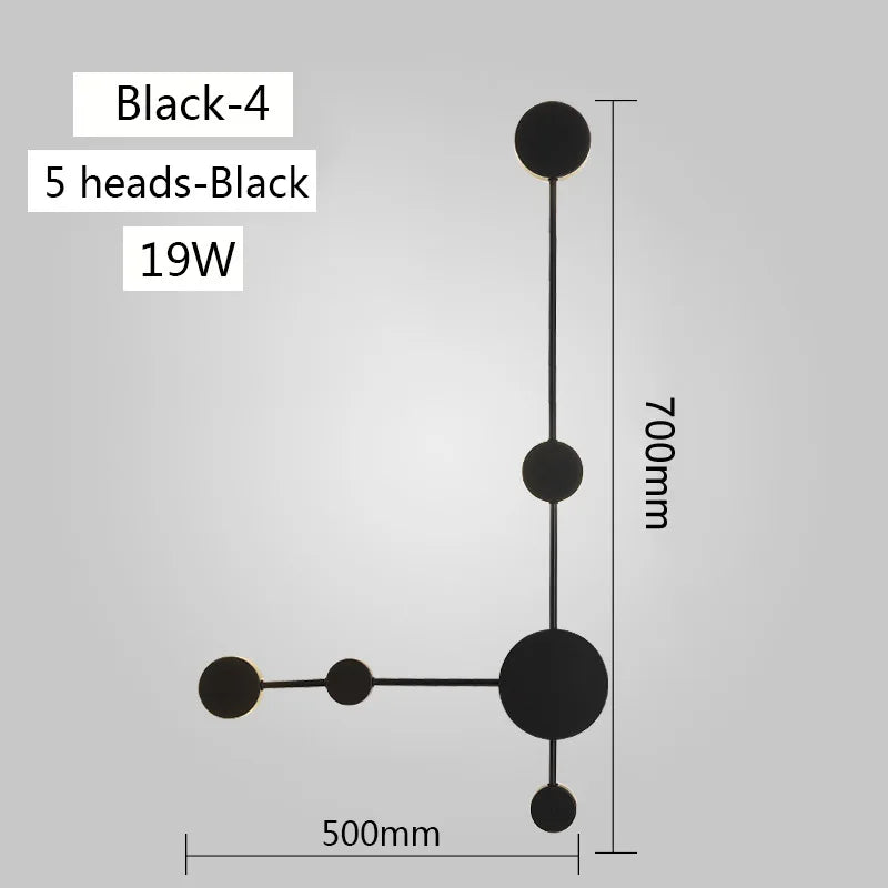 Modern LED Wall Lamp Simple Living Room Background Wall Light Bedroom Bedside Wall Sconce Creative Hotel  Hall Corridor Lighting