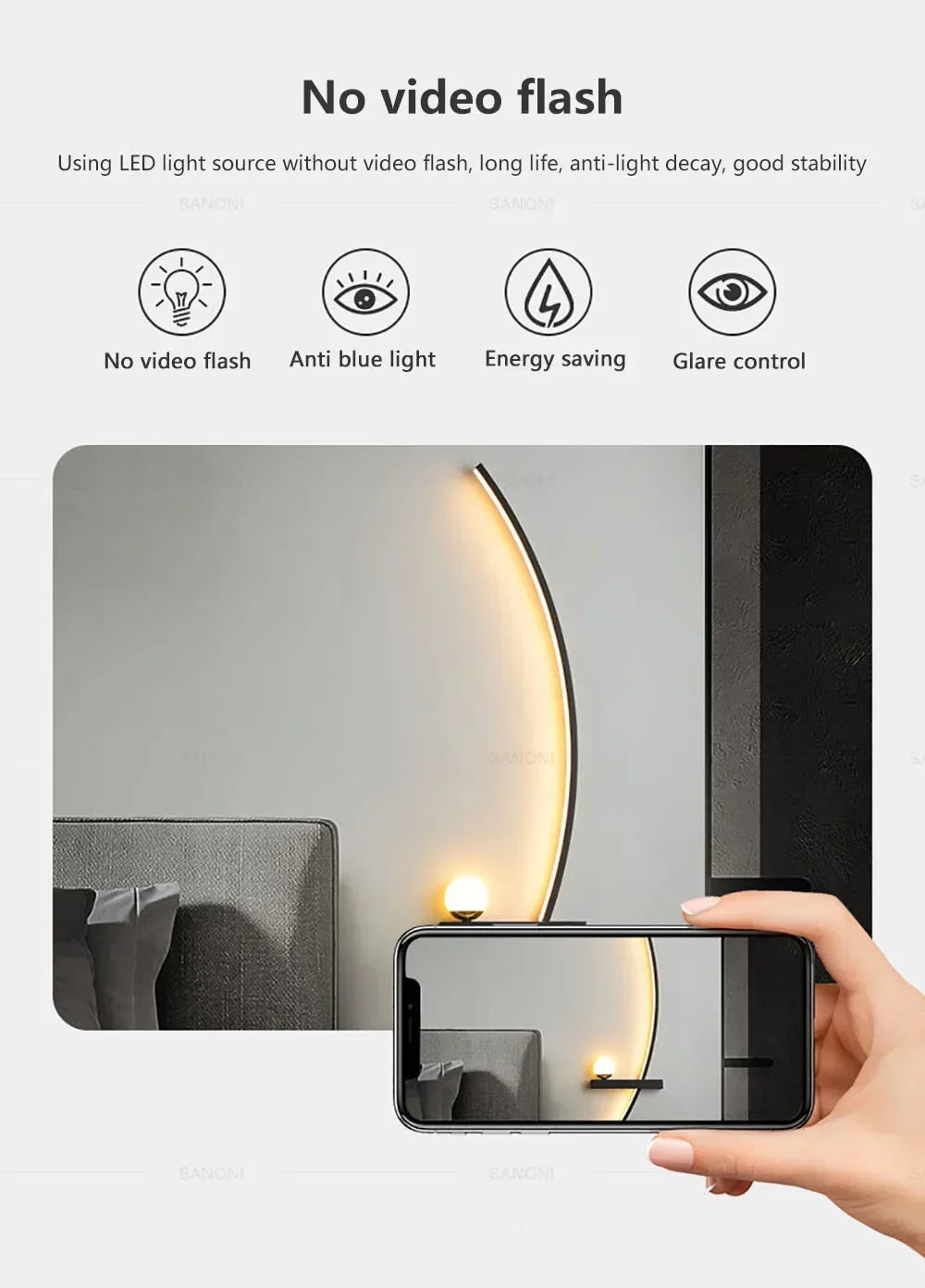 Modern LED Wall Lamps Minimalist Stripes Wall Sconce Decorative for Bedroom Bedside Home Living Room Background Lighting Luster