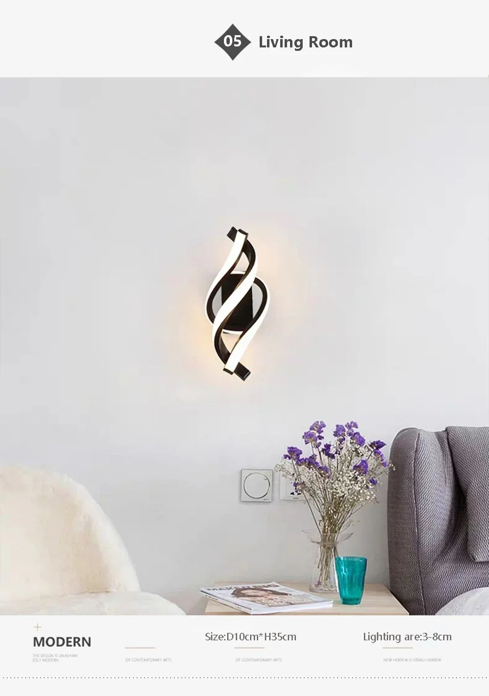 Modern LED Wall Lamp Luxury Home Decor Line Wall Sconce Bedroom Bedside Corridor Living Room Backgroud Black White Gold Lights