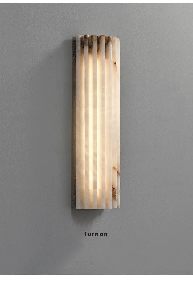 Modern Minimalist Marble Wall Lamp Bedside Lamp Bedroom Italian Style Light Luxury Designer Personalized Living Room TV Sconce