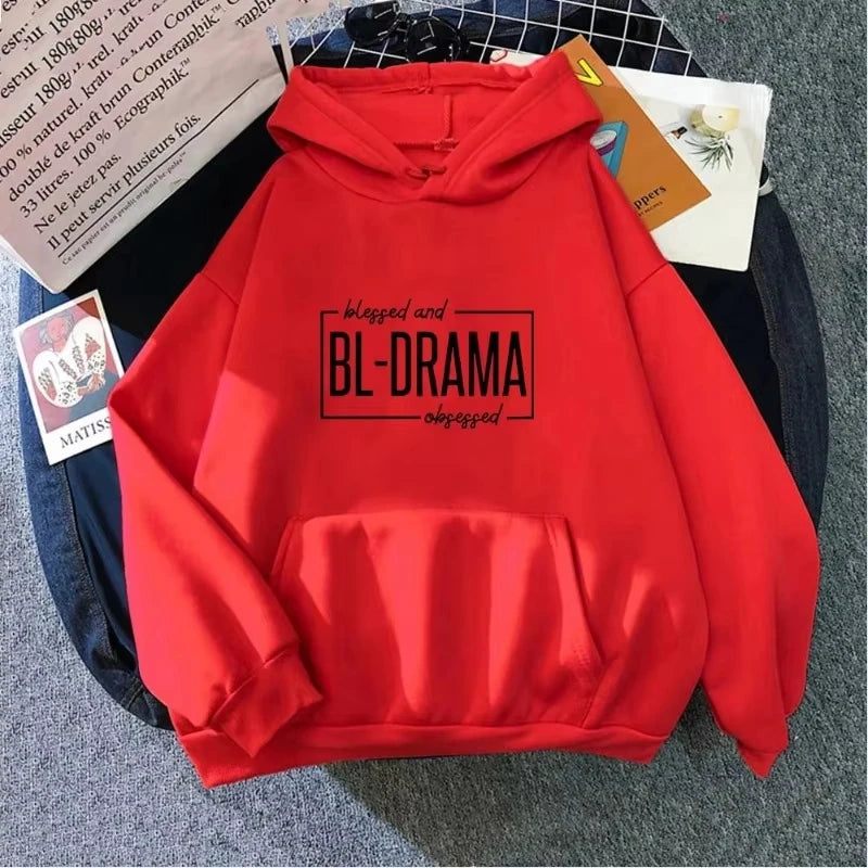 Funny Bl Drama Lovers Club Hoodie Unisex Warm Hooded Pullover Autumn Winter Women Men Sweatshirt Harajuku Streetwear Tops