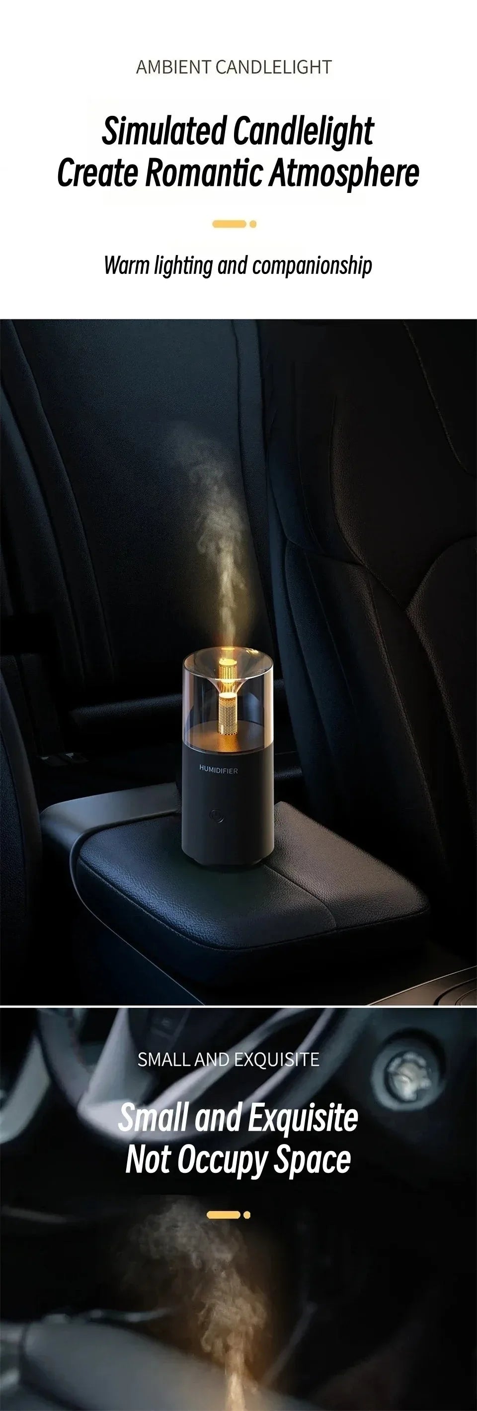 Mini Atmosphere Aromatherapy Diffuser USB powered ultrasonic spray for household cars Electric essential oil diffuser