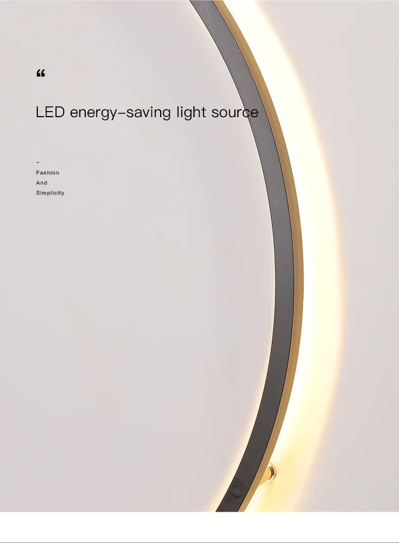 Modern Decor LED Wall Lamp For Bedroom Living Room Home Nordic Design Round Ring Indoor USB Wall Sconce Lighting Fixture