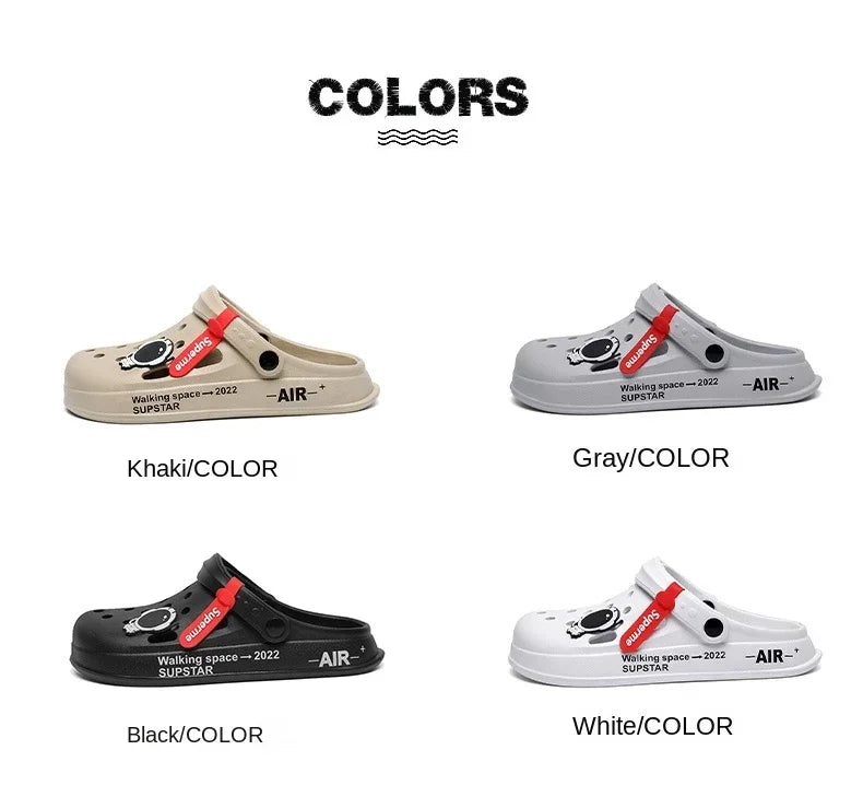 Men Women Sandals Breathable Home Slippers Outdoor Fashion Garden Clogs Couple Water Shoes Sandals For Men Black White