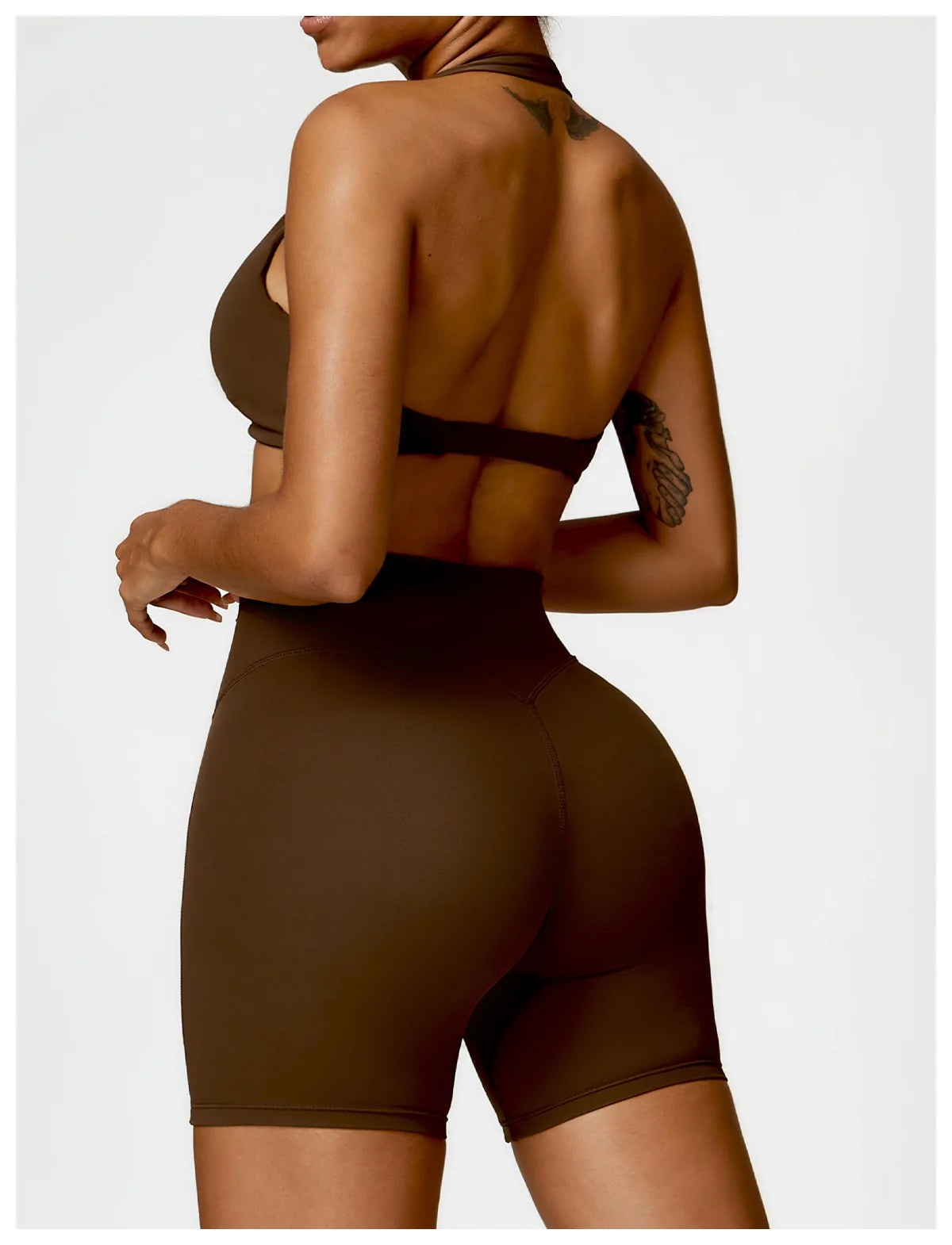 Women Seamless Yoga Set 2PCS Gym Clothes for Female Workout Halter Bra High Waist Leggings Sexy Fitness Sportswear Sports Suits