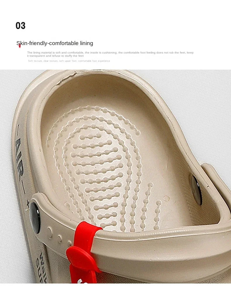 Men Women Sandals Breathable Home Slippers Outdoor Fashion Garden Clogs Couple Water Shoes Sandals For Men Black White